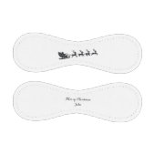 名前をカスタムするメリークリスマスサンタトナカイ 野球ボール (パネル)