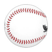 名前をカスタムするメリークリスマスサンタトナカイ 野球ボール (正面左)