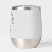 名前をカスタムするメリークリスマスジンジャーブレッドマングレー (背面)