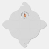 名前をカスタムするメリークリスマスジンジャーブレッドマングレー フェイバーボックス (見開き)