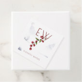 名前をカスタムするメリークリスマスベリーメッセージカード フェイバータグ (インサイチュ)