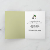 名前をカスタムするメンズ誕生日ローンモアおもしろいー侮辱 カード (内部)