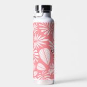 名前をカスタムするモダンス結婚・ピンクと白 ウォーターボトル (右面)