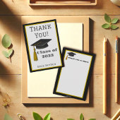 名前をカスタムするモダントレンディー目盛り用キャップカード サンキューカード