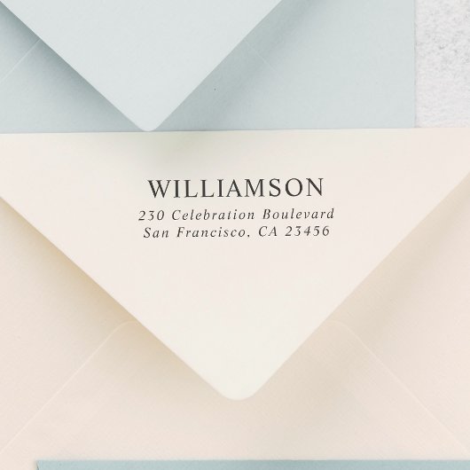 名前をカスタムするモダンパーソナライズされた差出人住所 セルフインキングスタンプ