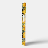 名前をカスタムするモダンヒマワリ黄色 Case-Mate iPhoneケース (裏面 / 右)