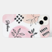 名前をカスタムするモダンフローラ Case-Mate iPhoneケース (裏面 (横))