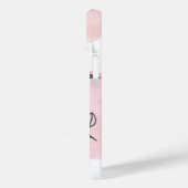 名前をカスタムするモダンフローラ Case-Mate iPhoneケース (裏面 / 左)