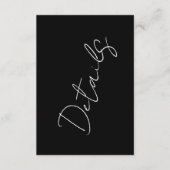 名前をカスタムするモダンブラック詳細アコモデーション エンクロージャーカード (正面)