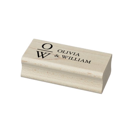 名前をカスタムするモダンモノグラム ラバースタンプ (スタンプ)