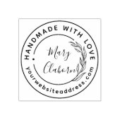 名前をカスタムするモダンWebサイト手作りラブメイド ラバースタンプ (インプリント)