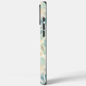 名前をカスタムするモノグラムのと水の色パターン(の模様が)ある Case-Mate iPhoneケース (裏面 / 左)