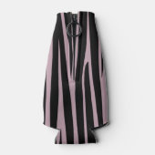 名前をカスタムするモノグラムの縞模様 ボトルクーラー (裏面)