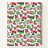 名前をカスタムするモノグラムカロクサマティオパターントレンディー ノートブック (裏面)