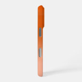 名前をカスタムするモノグラムカンタロープオレンジグラデーション iPhoneケース (右側面)