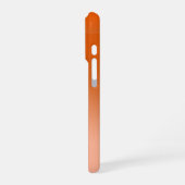 名前をカスタムするモノグラムカンタロープオレンジグラデーション iPhoneケース (左側面)