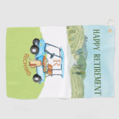 名前をカスタムするモノグラムクラブ ゴルフタオル (横)