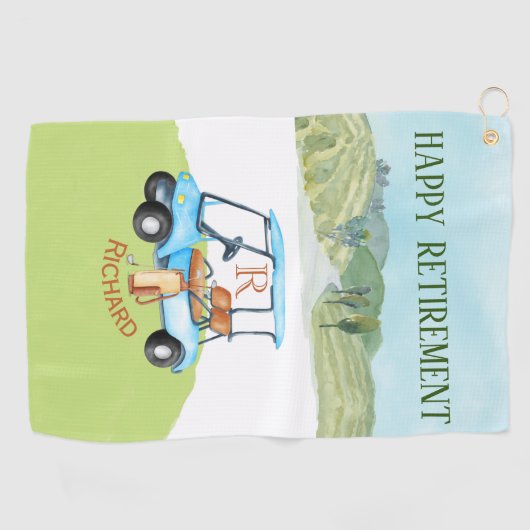 名前をカスタムするモノグラムクラブ ゴルフタオル (横)