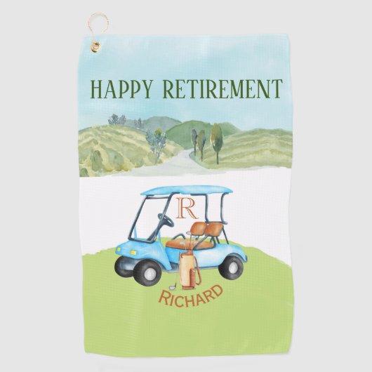 名前をカスタムするモノグラムクラブ ゴルフタオル (正面)