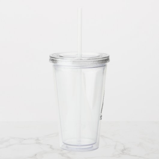 名前をカスタムするモノグラムストローカップアクリルタンブラー アクリルタンブラー (右)