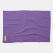 名前をカスタムするモノグラムダイヤモンド紫スタイリッシュ可愛 キッチンタオル (横)