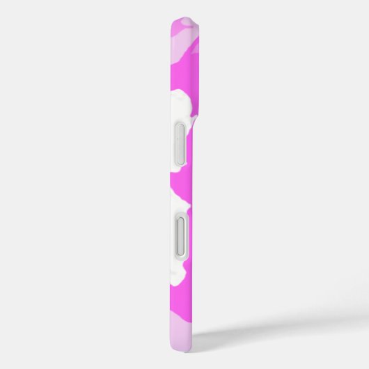 名前をカスタムするモノグラムピンクホワイトカモフラージパターン Case-Mate iPhoneケース (裏面 / 右)