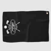 名前をカスタムするモノグラム動揺してタイポグラフィ ゴルフタオル (横)