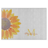 名前をカスタムするモノグラム植物学 カッティングボード (正面)