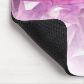 名前をカスタムするモノグラム紫グラデーション結晶 マウスパッド (コーナー)