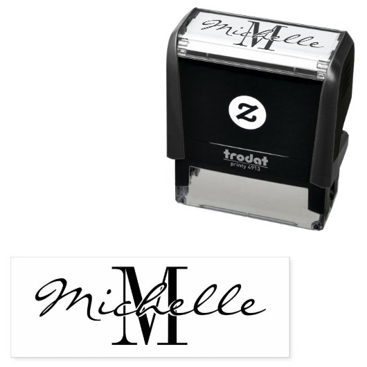 名前をカスタムするモノグラム自己インキ用ゴムスタンプ セルフインキングスタンプ (インサイチュ)