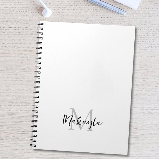 名前をカスタムするモノグラム ノートブック