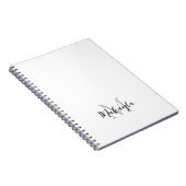 名前をカスタムするモノグラム ノートブック (右側)