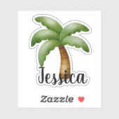 名前をカスタムするヤシ シール (シート)