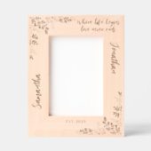 名前をカスタムするユニークファミリーのクリスマスフォト レーザー彫刻フレーム (正面)