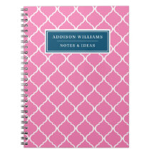 名前をカスタムするユニークブルーピンク格子パターン