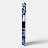 名前をカスタムするライトブルーグリッターヒョウ柄 Case-Mate iPhoneケース (裏面 / 右)