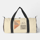 名前をカスタムするライフは乗っ熱狂するている ダッフルバッグ (正面)