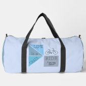 名前をカスタムするライフは乗っ熱狂するている ダッフルバッグ (正面)