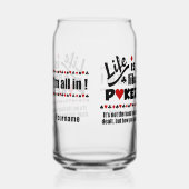 名前をカスタムするライフ様トランプのポーカー ガラス缶 (左)