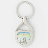 名前をカスタムするラガムフフィンキャットペット キーホルダー (正面)