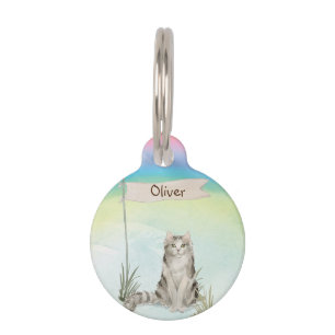 名前をカスタムするラガムフフィンキャットペット ペット　ネームタグ