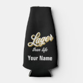 名前をカスタムするラガーサンライフビールボトルクール ボトルクーラー (正面)