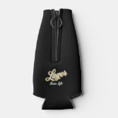 名前をカスタムするラガーサンライフビールボトルクール ボトルクーラー (裏面)