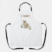 名前をカスタムするラグドール猫ペット エプロン (正面)