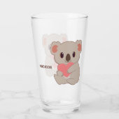   名前をカスタムするラブコアラ タンブラーグラス (裏面)
