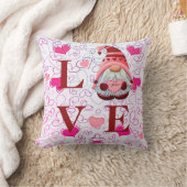 名前をカスタムするラブハート格言ヴァレンティーンズギフト クッション (ブランケット)