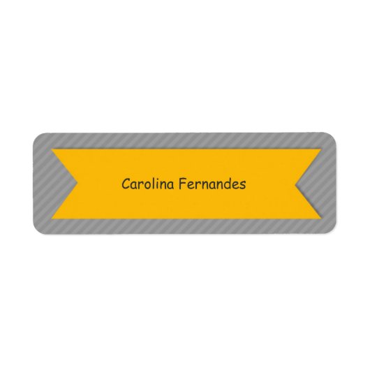 名前をカスタムするラベルのグレーストライプ表示 ラベル (正面)