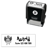 名前をカスタムするラベルの子 セルフインキングスタンプ (インサイチュ)