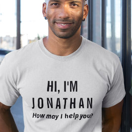 名前をカスタムするラベルティースタッフとイベントチーム Tシャツ