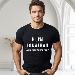 名前をカスタムするラベルティースタッフとイベントチーム Tシャツ